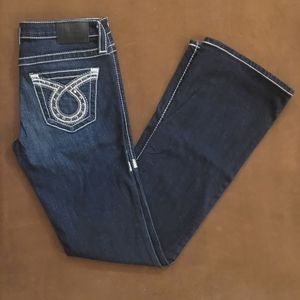 Big Star Womens Bootcut Dark Wash Jeans Size 27L Western Jeans From The Buckle